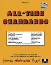 Jamey Aebersold Jazz #25 All Time Standards Book with Online Audio cover